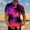 9#Multicolor, variant on DPTALR Men's Casual Printed Turndown Collar Button Short Sleeve Shirt,Multicolor, XXL