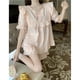 thumbnail image 2 of Pijama de verano para niñas, estilo princesa, dulce y cómodo, bonito traje de manga corta, ropa para el hogar, 2 of 5