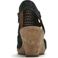 thumbnail image 3 of Women's Rockport Cobb Hill Janna Perforated Slingback Sandal Black Nubuck 9.5 M, 3 of 6