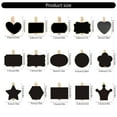 thumbnail image 5 of 50Pcs Small Chalkboard Signs with Clips Wood Blackboard with Pegs for Memos Note, 5 of 15