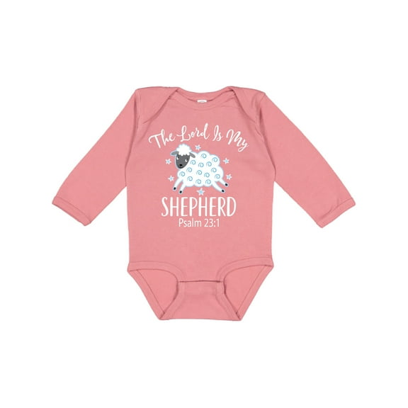 Inktastic The Lord is My Shepherd Psalm 23 Boys or Girls Long Sleeve Baby Bodysuit