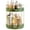 Green, variant on YTCYKJ 360° Rotating Makeup Organizer, 2 Tier Spinning Perfume Skincare Organizer Large Capacity Cosmetic Storage for Bathroom, Vanity, Countertop, Clear