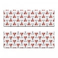 thumbnail image 2 of Ladybug Bench Cushion Set of 2, Heart Shaped Ladybug Forms Romantic Lovers Luck Pattern, Standard Size Foam Pad and Decorative Cover, Charcoal Grey Pale Grey, by Ambesonne, 2 of 4