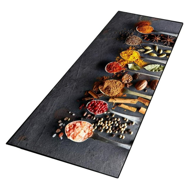 DOLITY Kitchen Mat, Anti Slip Wear Resistant Long Rug Area Rug Kitchen Rug Floor Carpet E