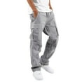 thumbnail image 1 of Men's Casual Waist Color Sports Hat Woven Pocket Foot Rope Solid Cargo Pants - Polyester for Daily Sports, 1 of 4