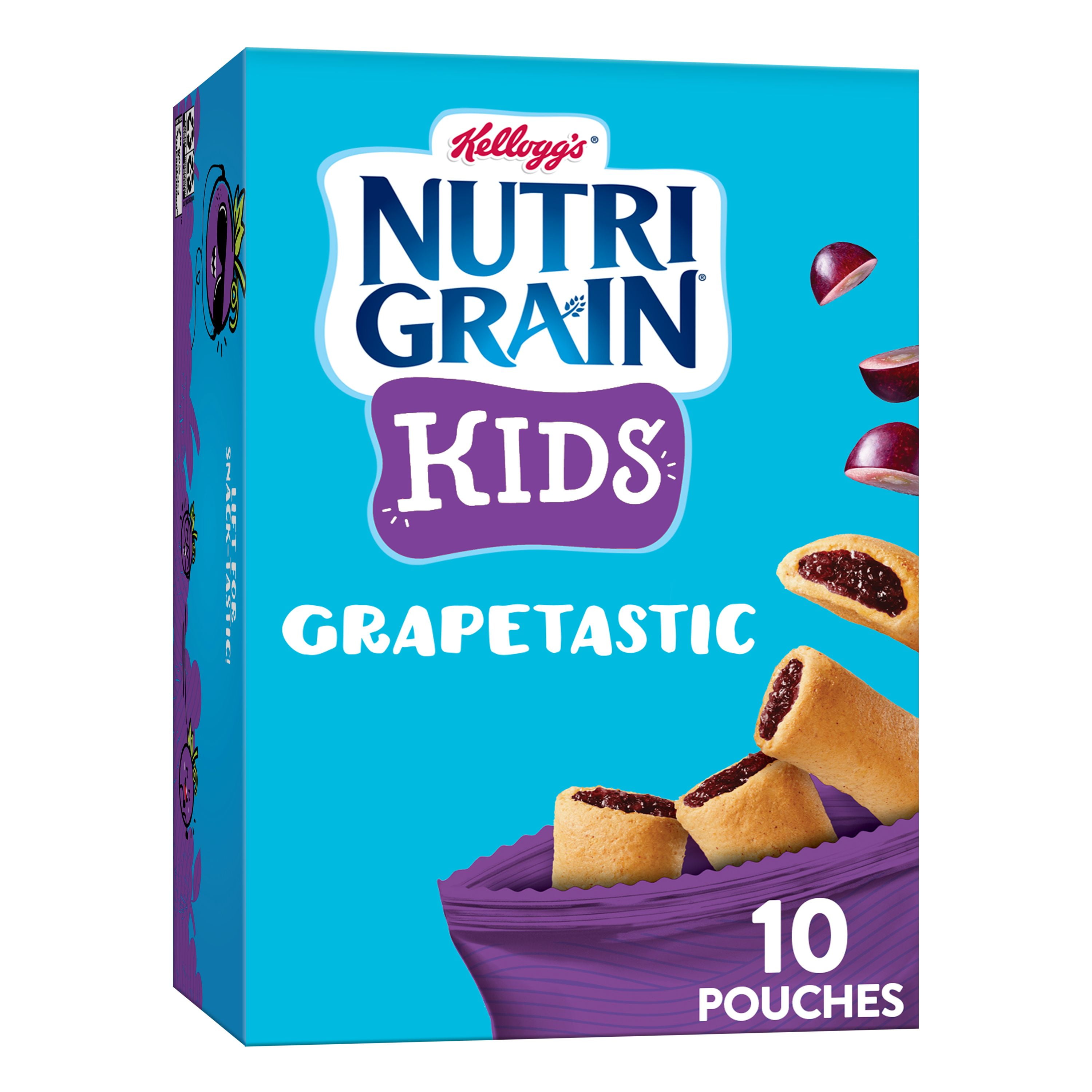 Kellogg's NutriGrain Kids Soft Baked Mini Bars, Grapetastic, Lunch Box