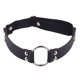 thumbnail image 1 of Sexy mujer elástico Pu cuero pierna anillo liguero Lencería cinturón Punk corazón remache muslo anillo Goth Harajuku arnés medias GarterOne tamaño Gao Jinjia LED, 1 of 2