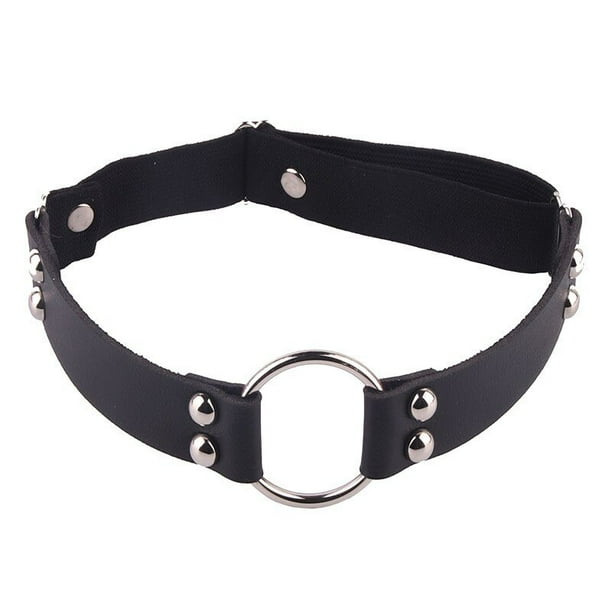 Sexy mujer elástico Pu cuero pierna anillo liguero Lencería cinturón Punk corazón remache muslo anillo Goth Harajuku arnés medias GarterOne tamaño Gao Jinjia LED