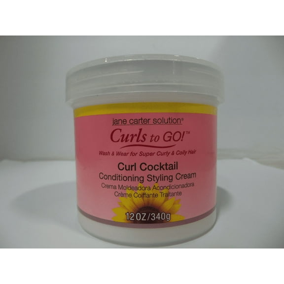 Jane Carter Curls To Go! Curl Cocktail Styling Cream, 12 oz Pack of 2
