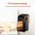 thumbnail image 3 of 400w Electric Heater, Mini Fan Heater, Desktop Household Wall Heater, Stove Radiator Warmer Machine For Winter, 3 of 5