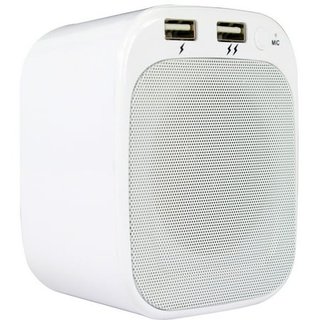 Lyrix Plug ‘N Play Portable Bluetooth Wall Speaker, White Lyrix Plug ‘N Play Portable Bluetooth Wall Speaker, White