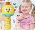 thumbnail image 3 of 2 In 1 Wireless Kids Microphone And Mini Voice Changer Toy For Toddlers With Built In Music Player And Sounds Idea, 3 of 6