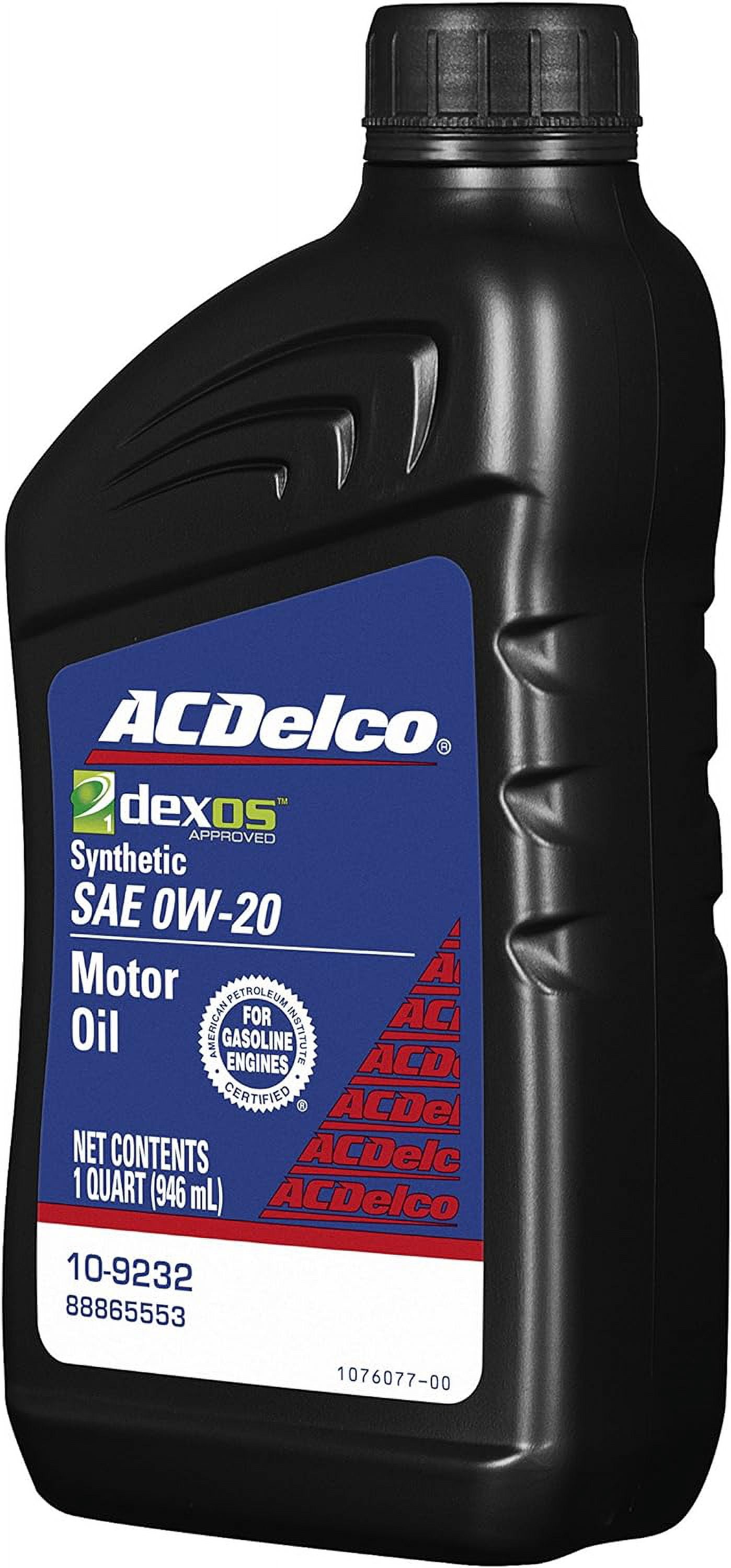 ACDelco 10-9232 0W-20 Synthetic Motor Oil - 1 qt - Walmart.com
