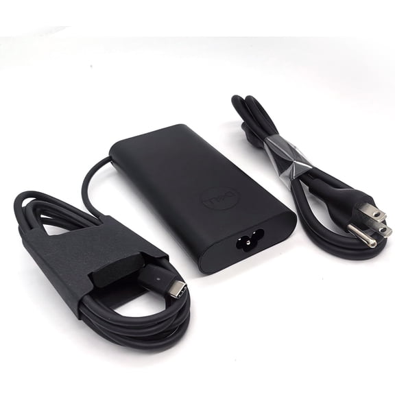 Dell Laptop Charger 90W Watt USB Type C GAN, Latitude 9330 9430 7430 5530 5531 7330 5431 5531 5330 7330 7530 AC Adapter, Black, LA90PM170
