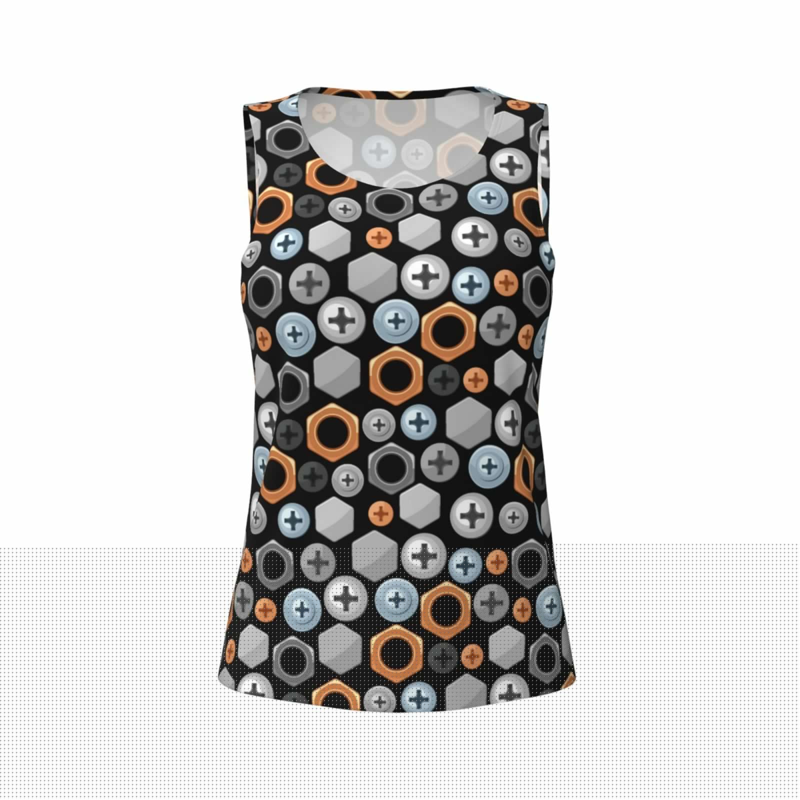 thumbnail image 4 of Gaeub Colorful Screws Women's Workout Tank Tops Lightweight Sleeveless Shirts for Women for Athletic Running Tennis Yoga - Small, 4 of 9