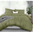 thumbnail image 1 of Juego de fundas de edredón Utopia Bedding Queen Size, 3 piezas, color oliva, 1 of 8