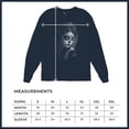 thumbnail image 7 of Sugar Skull Lace Long Sleeve T-shirt Black White Day of the Dead Gothic Beauty Monochrome Dia de Los Muertos Elegant, 7 of 7