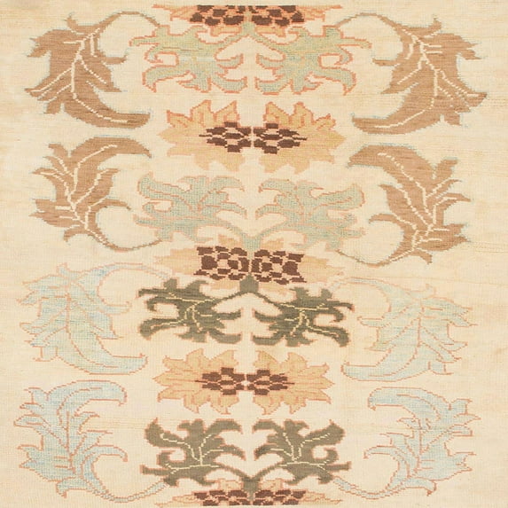 Ahgly Company Indoor Square Abstract Khaki Gold Abstract Area Rugs, 8' Square