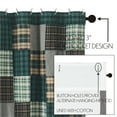 thumbnail image 6 of VHC Brands, Pine Grove Plaid Patchwork Shower Curtain, Green, 72x72, 6 of 7