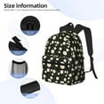 thumbnail image 5 of Haiem Daisy Lightweight Backpack for School, Classic Basic Water Resistant Casual Daypack for Travel with Bottle Side Pockets, 5 of 8