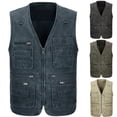 thumbnail image 3 of Joernso Men Multi Pockets Waistcoat Vest Outdoor Travel Fishing Photography Gilet Jacket, 3 of 7