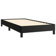 thumbnail image 3 of vidaXL Bed Frame Black 100x190 cm Twin Faux Leather, 3 of 7