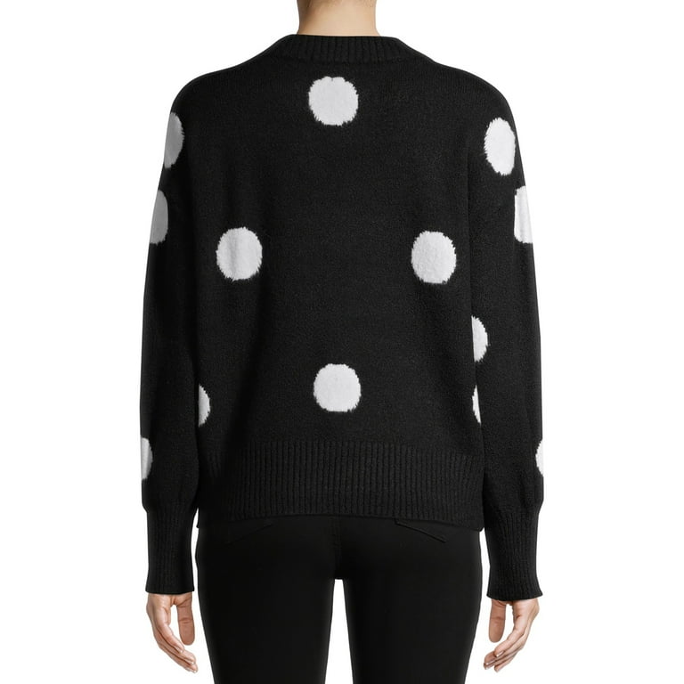 Polka dot sweater clearance women's