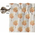 thumbnail image 5 of Orange Forest Fall Kitchen Curtains 54 Inches Long, Autumn Rustic Trees Burlap Rod Pocket Window Curtains Panels for Bedroom/Bathroom/Nursery, Light Filtering Treatment Curtains Drapes 42"x54", 5 of 5