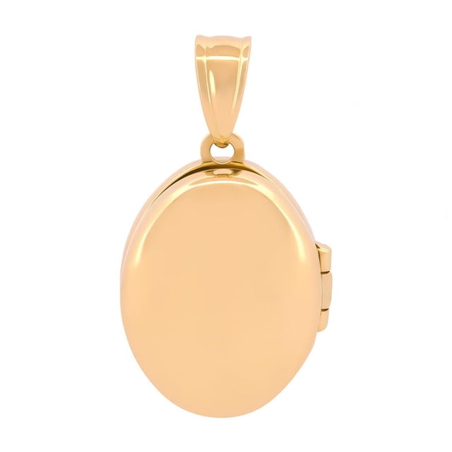 Dije Oval Relicario Oro Sólido 14k