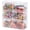 1 Count (Pack of 3), variant on 2 Pack Small Hair Ties Organizer Box for Girls, Plastic 2 Compartment Hair Accessories Storage Container for , Clear Women Scrunchy Display Case for Drawer