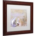 thumbnail image 2 of Trademark Fine Art "Painted Sea IV" Canvas Art by Color Bakery White Matte, Wood Frame, 2 of 4
