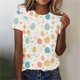 thumbnail image 1 of Haivin Womens Summer Short Sleeve Tops Crew Neck Pullover Sweaters Cap Sleeve Loose Dressy Casual Blouse Basic Clothes, 1 of 5