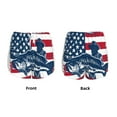 thumbnail image 3 of Haiem fisherman fishing with USA flag Pattern Women's 2 in 1 Running Shorts - Lightweight Athletic Workout Gym Yoga Breathable Sports Shorts Liner with Phone Pockets-Medium, 3 of 7