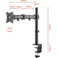 thumbnail image 3 of Single LCD Monitor Desk Mount Stand Fully Adjustable/Tilt/Articulating for one Screen 13" to 27", 3 of 6