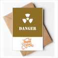 thumbnail image 1 of Danger Nuclear Body Lucky Thank You Cards Envelopes Blank Note, 1 of 3