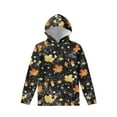 thumbnail image 2 of FKELYI Thanksgiving Fall Kids Hoodies Size 6-7 Years Breathable Maple Leaf Pullover Hoodie Sweatshirt Durable Autumn Hooded Sweatshirt Thankful, 2 of 6
