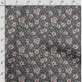 thumbnail image 3 of Soimoi Floral Vintage Print Silk Fabric Decor Sewing Fabric By The Yard 42 Inch WideDecorative Fabric For Shirts Suits Ties Gray, 3 of 5