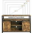 Rustic TV Stand with 2 for 55 Inch TV Entertainment Center