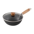 thumbnail image 1 of Sartén Wok antiadherente Cocina de Inducción General Cocina Wok Gas sin recubrimiento Cocinar en ebullición Sartén para freír Wok de fondo plano, 1 of 8