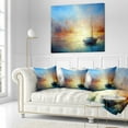 thumbnail image 3 of Designart Seascape Pier - Seascape Throw Pillow - 18x18, 3 of 5