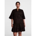 thumbnail image 2 of Scenario Women's and Women's Plus V Neck Mini Dress with Flutter Sleeves, Sizes XS-4X, 2 of 6