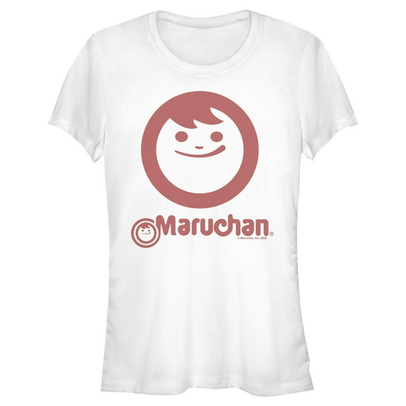 Junior's Maruchan Mascot Logo  Graphic Tee White Small