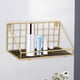 thumbnail image 5 of Accesorio de decoración de inodoro de baño montado en pared de Negro con aureato, 5 of 6