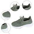 thumbnail image 5 of Rokment Womens Running Tennis Shoes Breathable Mesh Lace up Athletic Memory Foam Walking Trainners Comfortable Casual Fitness Golf Non Slip Work Fashion Sneakers Green Size 6, 5 of 7