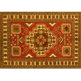 thumbnail image 1 of Ahgly Company Indoor Rectangle Geometric Yellow Traditional Area Rugs, 8' x 10', 1 of 4