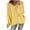 Yellow, variant on Fesfesfes Women Sweaters Solid Color Long Sleeve Sweater Casual Loose V-Neck Knitting Sweater Plus Size $10