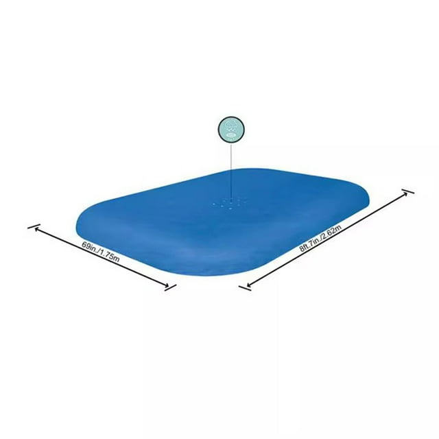 Pool Cover Rectangle Swimming Pool Cover with Heavy-Duty UV Protection