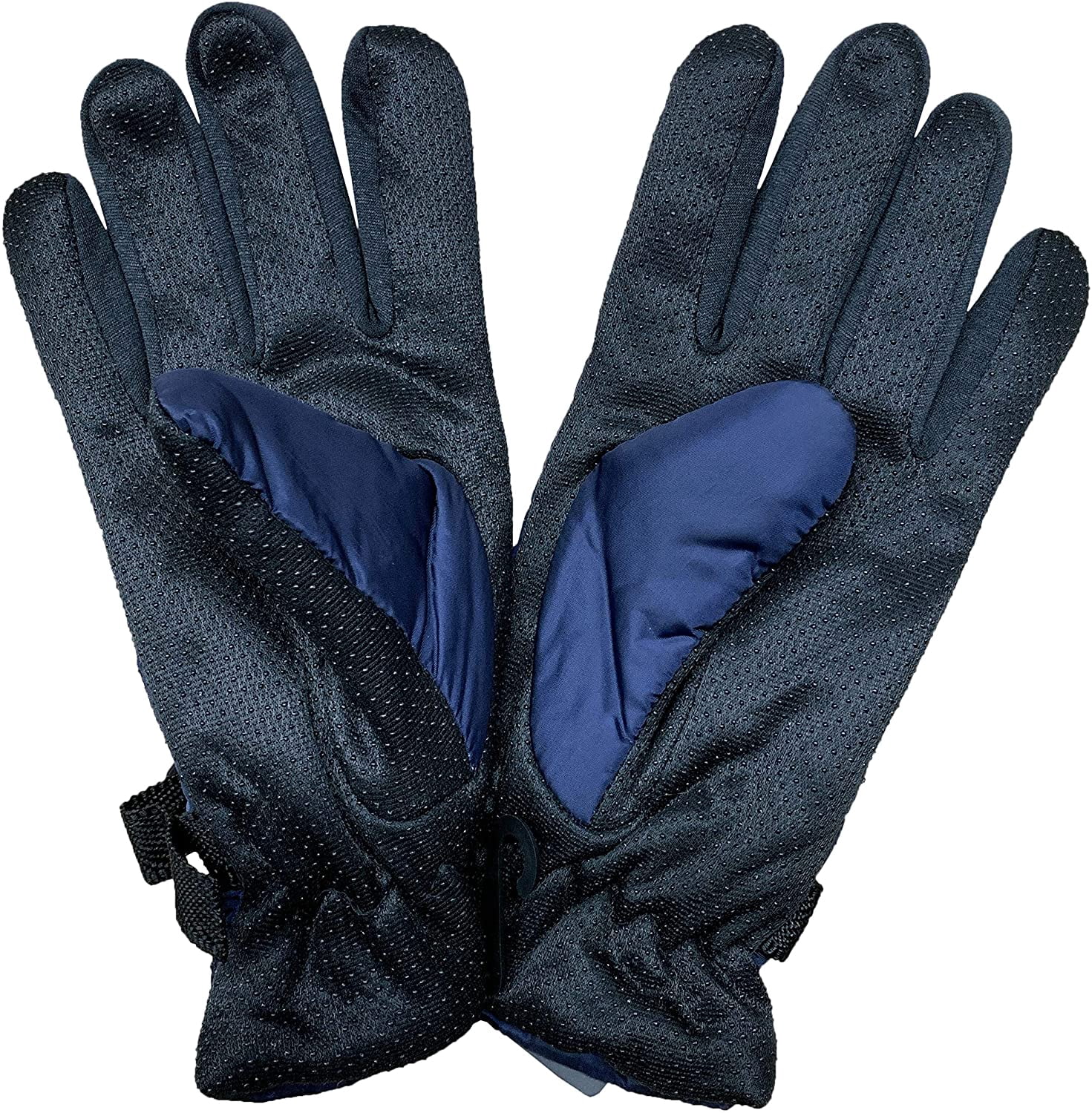 Yacht & Smith Winter Ski Gloves Fleece Lined Adjustable Strap Water Resistant Men Woman Kids