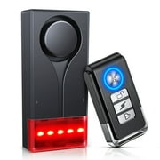 Car Anti-Theft Vibration Alarm, 108dB Car Vibration Sound & Light Alarm, Wireless Remote Vibration Sensor Car Alarm Vehicle Security Alarm System Automotive Warning Interior Safety Red Light