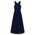 thumbnail image 4 of iiniim Big Girls V-Neck Chiffon Flower Girl Dress for Graduation Birthday Party Pageant Ball Gown, 4 of 7